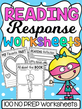 Preview of Reading Response Worksheets - Graphic Organizers and Printables