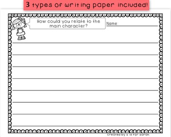 Reading Response Writing Prompts by S is for Sarah | TpT