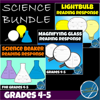 Preview of Reading Response for Any Book Grades 4-5 - Science Bundle