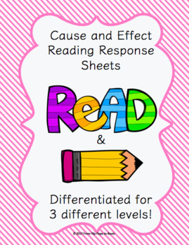 Preview of Reading Response for Cause & Effect (centers/DOL/Exit Slips/Quick checks)