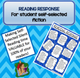Reading Response for Read-to-Self (silent reading)