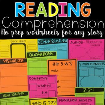 Preview of Reading Comprehension | Reading Strategies | Reading Response Worksheets