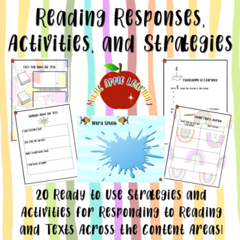 Preview of Reading Responses | Activities | Text Strategies