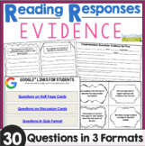Reading Responses - Evidence - Task Cards