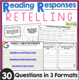 Reading Responses - Retelling - Task Cards