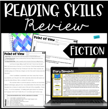 Preview of Reading Review | 4th and 5th Grade Fiction- with Digital Version