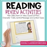 Reading Review Activities for Google Classroom 2nd Grade D