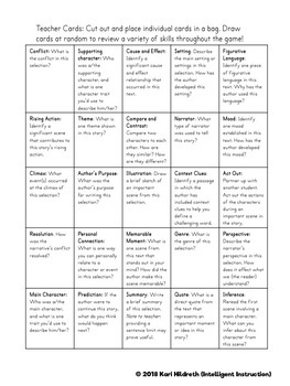 Test Prep Bingo - Practice ELA Skills with ANY Narrative Text! | TpT