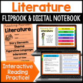 Reviewing Literature Skills Digital Notebook & Reading Flipbook