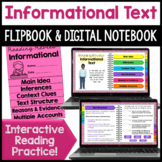 Informational Text Skills Review Digital Notebook & Readin
