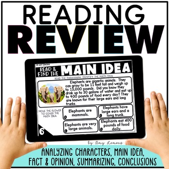 Preview of Reading Review Stations | Reading Comprehension Activities | Test Prep