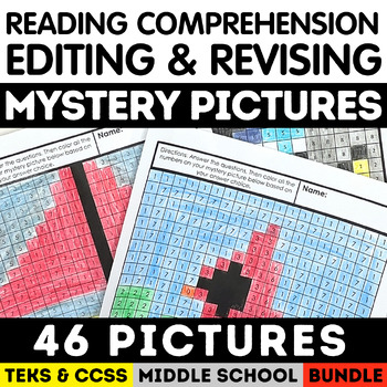 Preview of Reading, Revising & Editing Fun ELA Activities Middle School After Testing