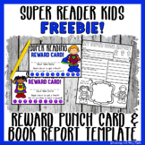 Reading Reward Punch Card and Book Report Template