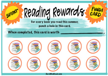 Preview of Reading Rewards Punch Card
