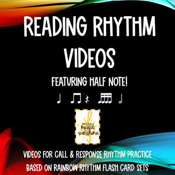 Preview of Reading Rhythm Videos: Half Note (Ta-a)