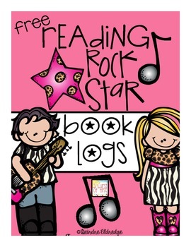 Preview of Reading Rock Star Book Logs {freebie}