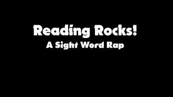 Preview of Reading Rocks! Sight Word Rap - Kindergarten literacy song video