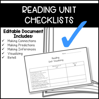 Preview of Reading Rubric Checklists