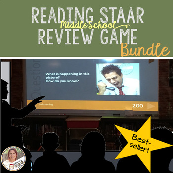 Preview of Reading STAAR Game Bundle- Middle School Test Prep