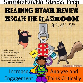 Preview of Reading STAAR Review Escape the Classroom