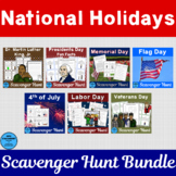 National Holidays Scavenger Hunts Bundle