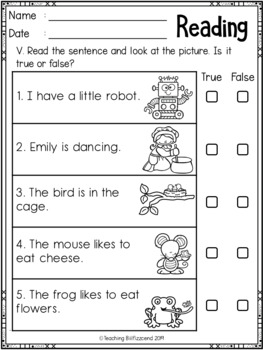 Reading Sentences Set 4 by Teaching Biilfizzcend | TpT