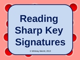 Reading Sharp Key Signatures - PowerPoint Teaching Aid wit