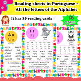 Reading Sheets - Contains All Letters of the Alphabet (Por