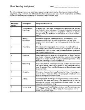 Reading Skill Based Silent Independent Reading Assignments by Something