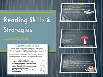 Preview of Reading Skill Strategy PowerPoint & Posters with Non Fiction Text Structures