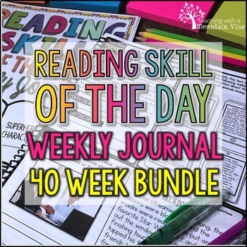 Preview of Reading Skill of the Day BUNDLE for Spiral Review