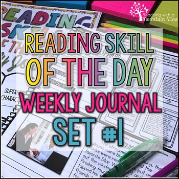Preview of Reading Skill of the Day Weekly Journal | Set One