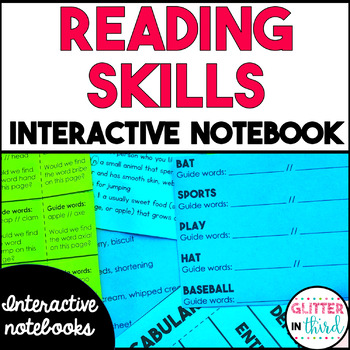 Preview of Reading Skills Activities Interactive Notebook