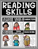 Reading Skills Bulletin Board Posters