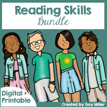 Preview of Reading Skills Bundle for Inference, Main Idea, Summarizing, and Context Clues