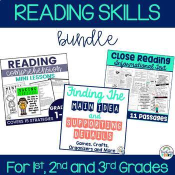 Preview of Reading Skills Bundle {Main Idea, Close Reading, Reading Strategy Lessons}
