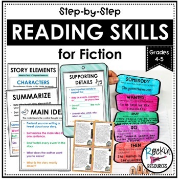 Reading Skills Bundle for Reading Comprehension by Rockin Resources