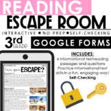 Reading Skills Escape Room | 3rd Grade