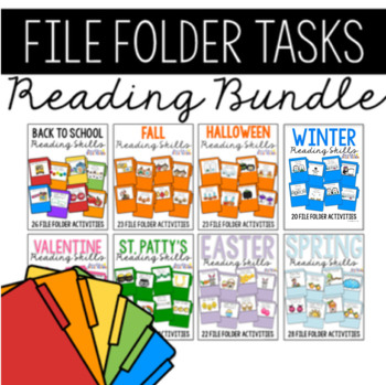 Preview of Reading Skills File Folders BUNDLE