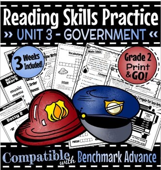 Preview of Reading Skills Practice Benchmark Advance 2022 Compatible Grade 2 Unit 3