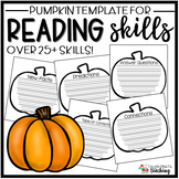 Reading Skills Pumpkin Template