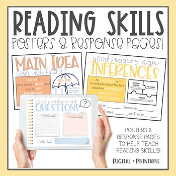 Preview of Reading Skills + Strategies  l  Posters & Response Pages  l  Digital