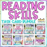 Reading Skills Task Card Bundle | Reading Comprehension Tasks
