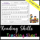 Reading Skills Tracking Sheet *Editable*