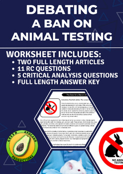 Preview of Debating a Ban on Animal Testing