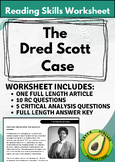 Reading Skills Worksheet: The Dred Scott Case