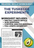 Reading Skills Worksheet: The Tuskegee Experiments