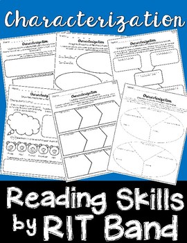 Preview of Reading Skills by RIT Band-Characterization