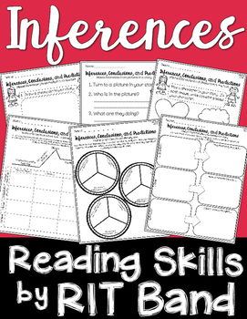 Preview of Reading Skills by RIT Band-Inferences, Drawing Conclusions, Making Predictions