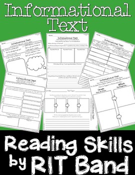 Preview of Reading Skills by RIT Band-Informational Text